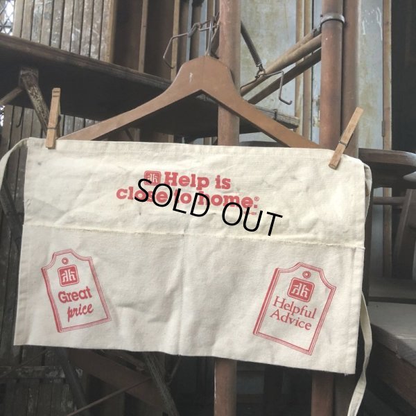 画像1: Vintage Advertising Work Apron Help is close to home (B474)