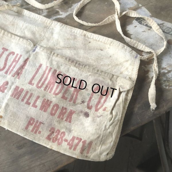 画像6: Vintage Advertising Work Apron EARL LATSHA Lumber (B472)