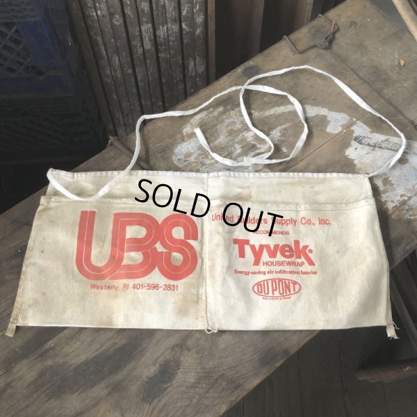 画像4: Vintage Advertising Work Apron UBS Tyvek DU PONT (B477)