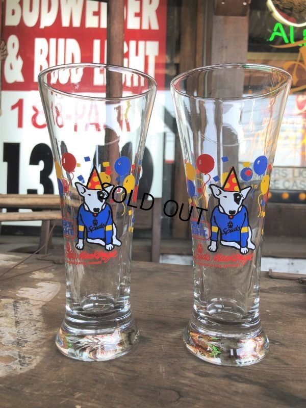 画像9: Vintage Budweiser Bud Light Spuds Mackenzie The Party Animal 1987 Beer Glass (B480)