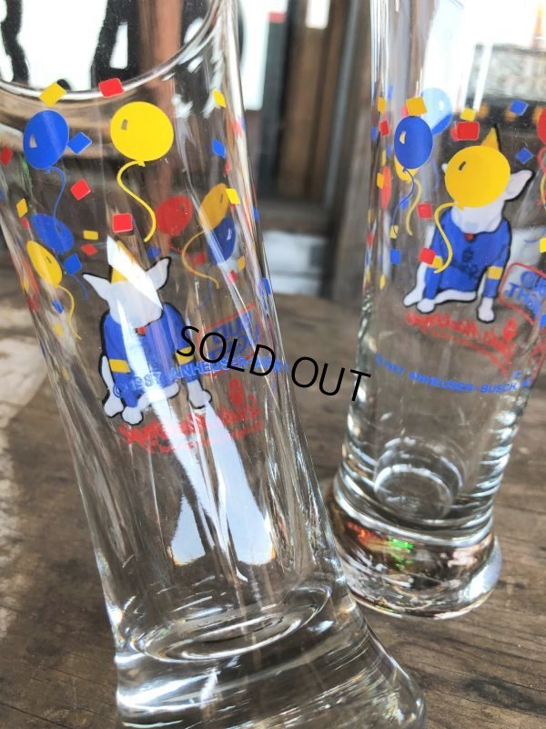 画像5: Vintage Budweiser Bud Light Spuds Mackenzie The Party Animal 1987 Beer Glass (B480)