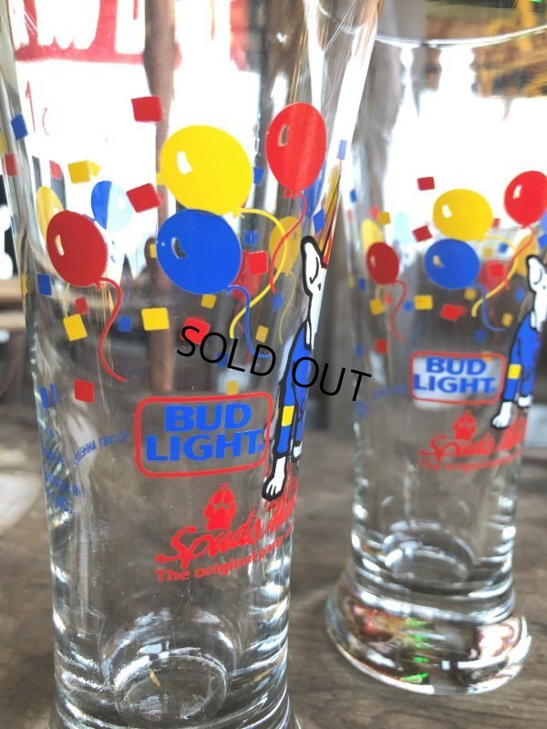 画像4: Vintage Budweiser Bud Light Spuds Mackenzie The Party Animal 1987 Beer Glass (B480)