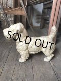 Vintage Sealyham Terrier Heavy Cast Iron Door Stop Statue (B492)