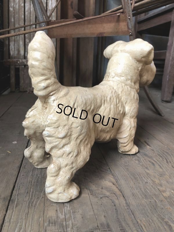 画像4: Vintage Sealyham Terrier Heavy Cast Iron Door Stop Statue (B491)