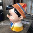 画像2: 70s Vintage Disney Play Pal Head Bank Pinocchio (B496)  (2)