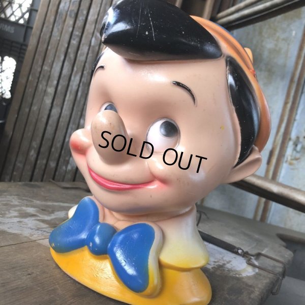 画像6: 70s Vintage Disney Play Pal Head Bank Pinocchio (B496) 