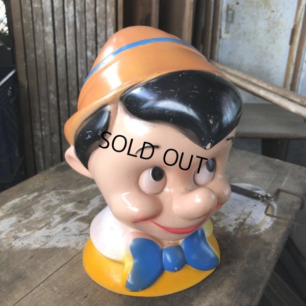 画像5: 70s Vintage Disney Play Pal Head Bank Pinocchio (B496) 