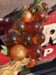 画像15: Vintage Mid-Century Lucite Acrylic Amber Grapes on Driftwood Base (B498)