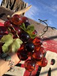 画像9: Vintage Mid-Century Lucite Acrylic Amber Grapes on Driftwood Base (B499)