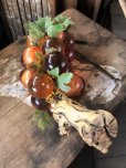 画像8: Vintage Mid-Century Lucite Acrylic Amber Grapes on Driftwood Base (B498)