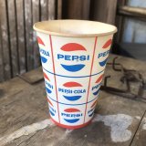 Vintage Wax Paper Cup Pepsi (B522)