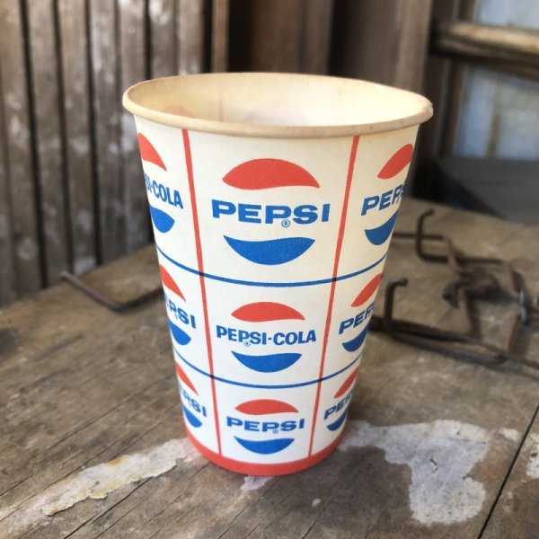 画像1: Vintage Wax Paper Cup Pepsi (B522)