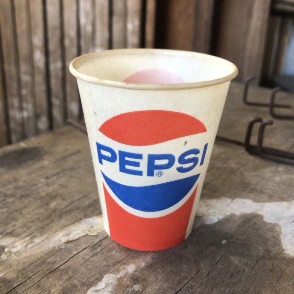 画像1: Vintage Wax Paper Cup Pepsi (B524)