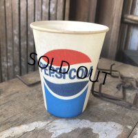 Vintage Wax Paper Cup Pepsi (S415)