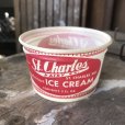 画像1: Vintage Wax Paper Cup St. Charle Ice Cream (B529) (1)