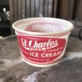 Vintage Wax Paper Cup St. Charle Ice Cream (B529)