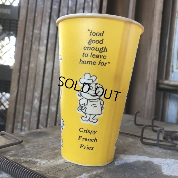 画像3: Vintage Wax Paper Cup Burger Chef (B531)