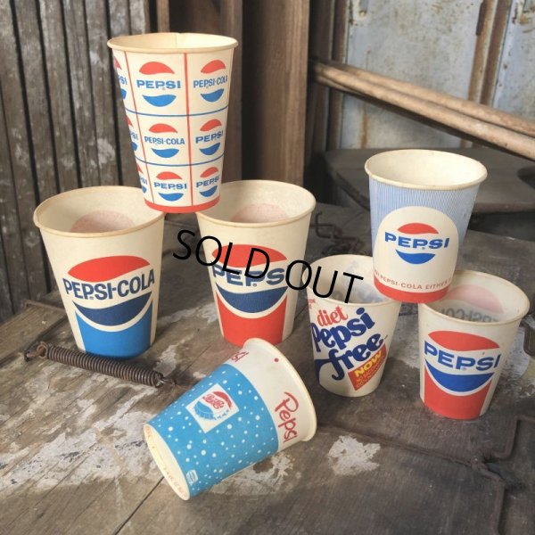 画像7: Vintage Wax Paper Cup Pepsi (B523)