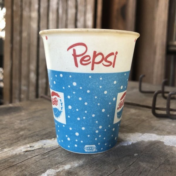 画像2: Vintage Wax Paper Cup Pepsi (B526)