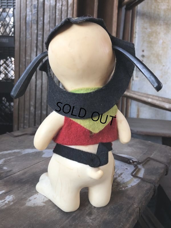 画像4: 60s Vintage Roy Des of Fla Dog Coin Bank Sheriff Red (B536)