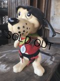 60s Vintage Roy Des of Fla Dog Coin Bank Sheriff Red (B536)