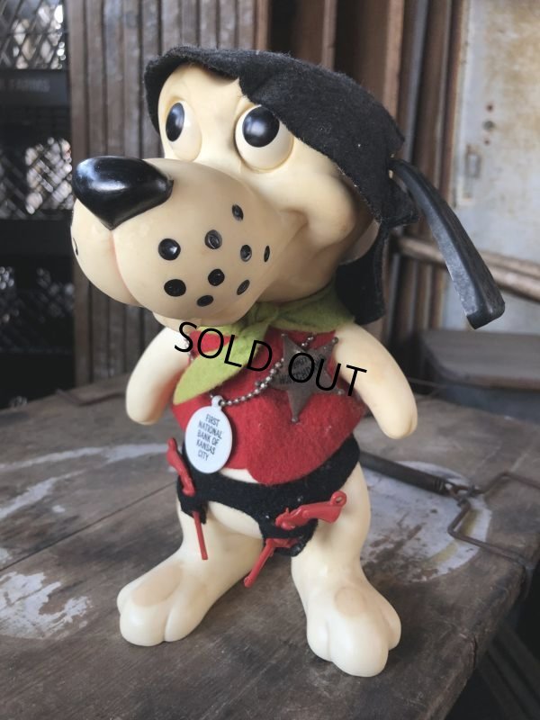 画像1: 60s Vintage Roy Des of Fla Dog Coin Bank Sheriff Red (B536)