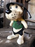 60s Vintage Roy Des of Fla Dog Coin Bank Sheriff Green (B535)