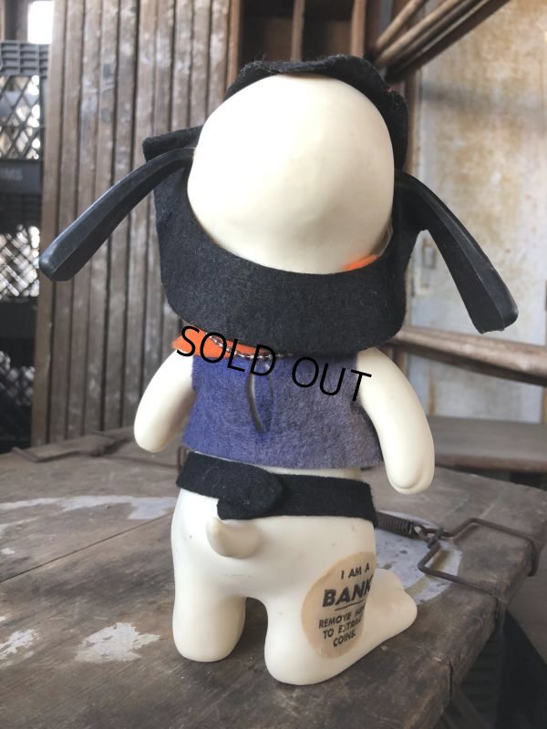 画像3: 60s Vintage Roy Des of Fla Dog Coin Bank Sheriff Navy Blue (B534)