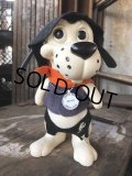 60s Vintage Roy Des of Fla Dog Coin Bank Sheriff Navy Blue (B534)