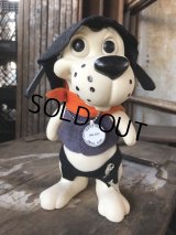 60s Vintage Roy Des of Fla Dog Coin Bank Sheriff Navy Blue (B534)