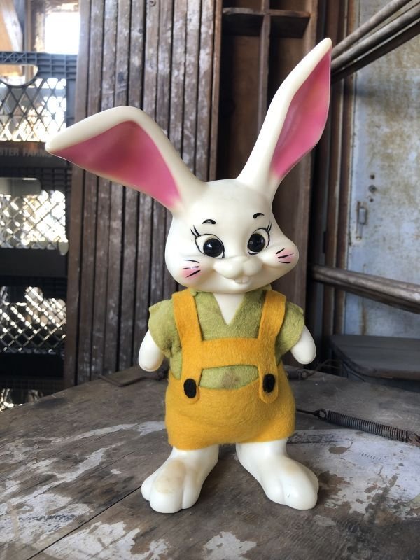 画像1: 60s Vintage Roy Des of Fla Bunny Rabbit Coin Bank YxG (B536)