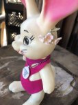 画像5: 60s Vintage Roy Des of Fla Bunny Rabbit Coin Bank Pink (B538)