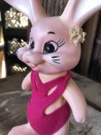 画像7: 60s Vintage Roy Des of Fla Bunny Rabbit Coin Bank Pink (B537)