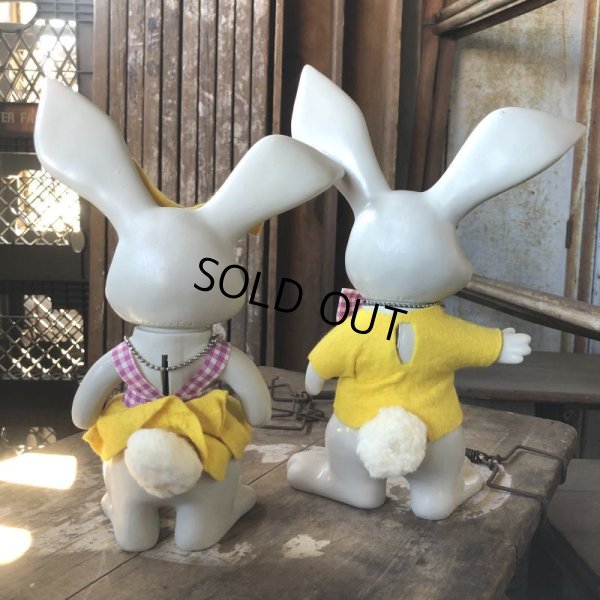 画像4: 60s Vintage Roy Des of Fla Bunny Rabbit Coin Bank Set (B534)