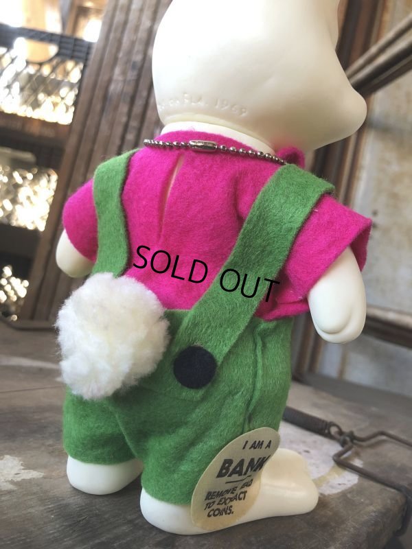 画像10: 60s Vintage Roy Des of Fla Bunny Rabbit Coin Bank GxP (B535)