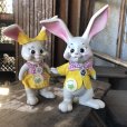 画像2: 60s Vintage Roy Des of Fla Bunny Rabbit Coin Bank Set (B534) (2)