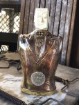 画像2: 40s Vintage HIS Northwoods Mens Cologne Bottle Art Deco Design Rare Gold Version (B547) (2)