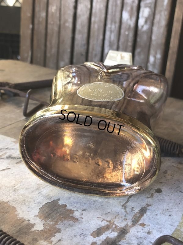 画像6: 40s Vintage HIS Northwoods Mens Cologne Bottle Art Deco Design Rare Gold Version (B547)