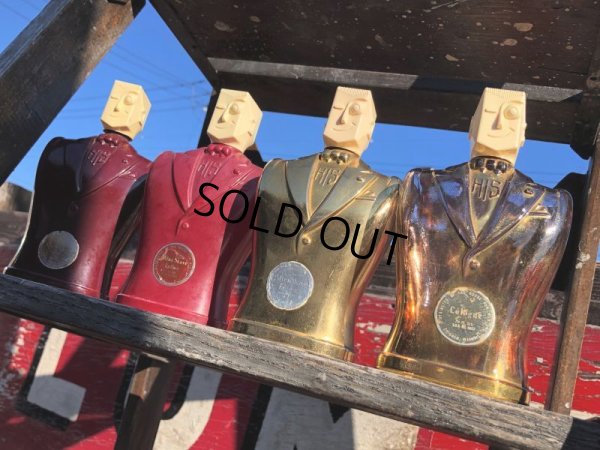 画像15: 40s Vintage HIS Northwoods Mens Cologne Bottle Art Deco Design Rare Gold Version (B547)