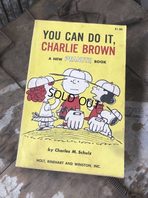 画像1: Vintage Book SNOOPY / YOU CAN DO IT, CHARLIE BROWN (B553)