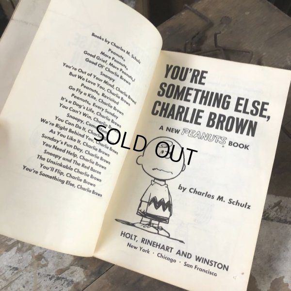 画像3: Vintage Book SNOOPY / YOU'RE SOMETHING ELSE, CHARLIE BROWN (B552)