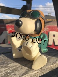 60s Vintage Peanuts Pocket Doll Snoopy FLYING ACE (B556)