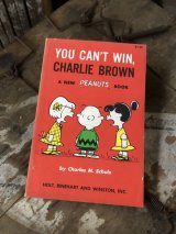 Vintage Book SNOOPY / YOU CAN'T WIN, CHARLIE BROWN (B550)
