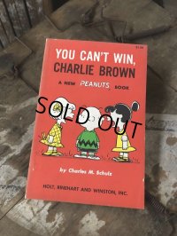 Vintage Book SNOOPY / YOU CAN'T WIN, CHARLIE BROWN (B550)