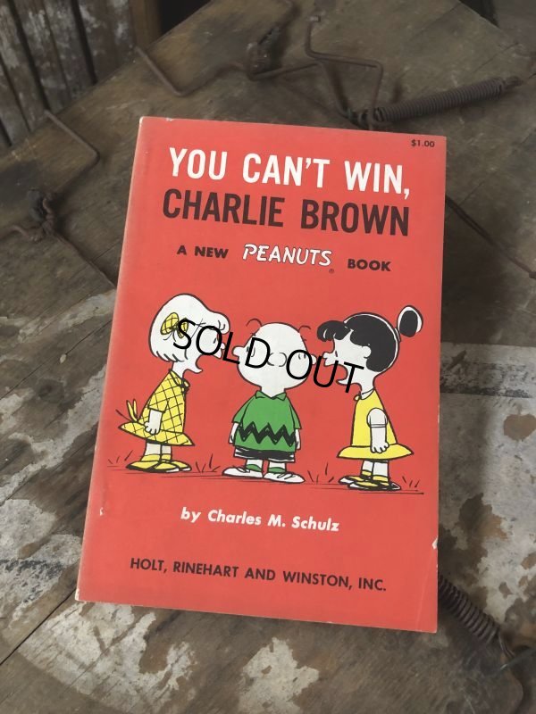 画像1: Vintage Book SNOOPY / YOU CAN'T WIN, CHARLIE BROWN (B550)