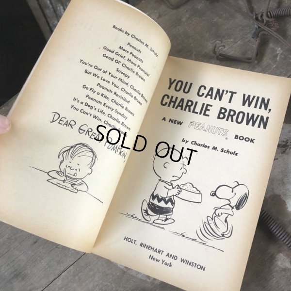 画像3: Vintage Book SNOOPY / YOU CAN'T WIN, CHARLIE BROWN (B550)