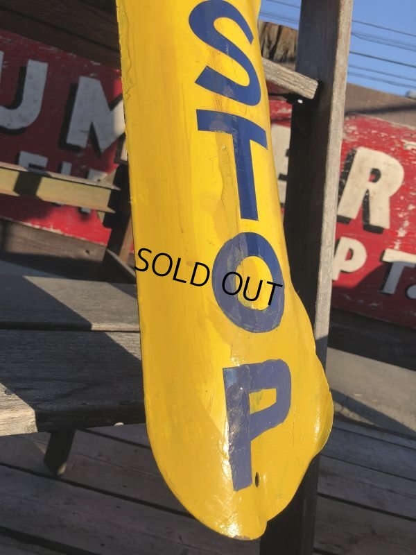 画像6: Antique U.S.A New Orleans BUS STOP Heavy Duty Porcelain Street Sign (B557)