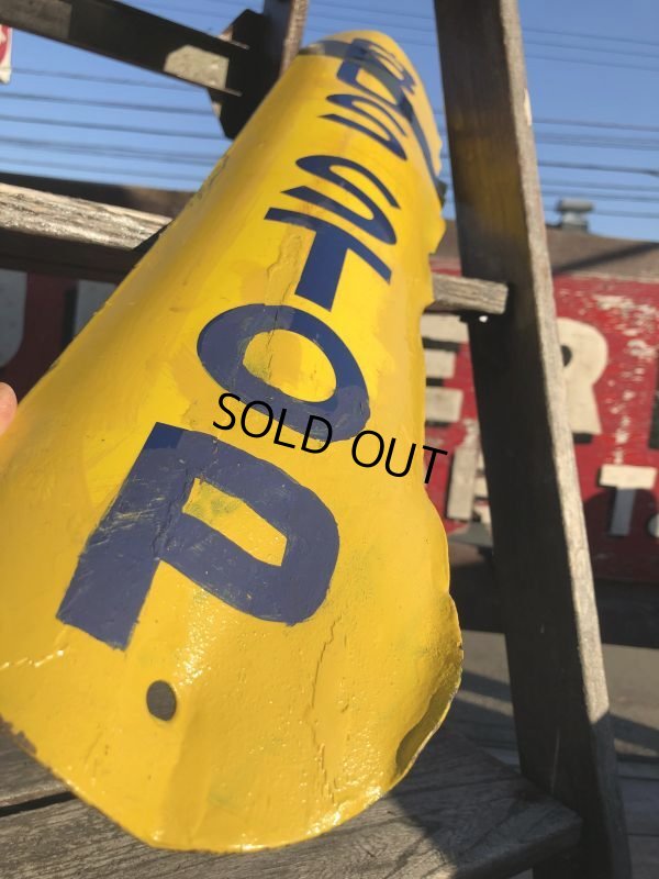 画像10: Antique U.S.A New Orleans BUS STOP Heavy Duty Porcelain Street Sign (B557)