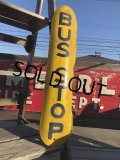 Antique U.S.A New Orleans BUS STOP Heavy Duty Porcelain Street Sign (B557)