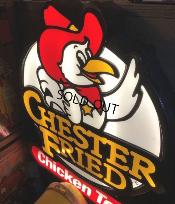 画像8: Vintage Chester's Fried Chicken Advertising Store Display Lighted Sign (B558)